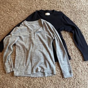 Bundle of 2 Long Sleeve Waffle Shirts